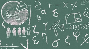math equations on a chalkboard